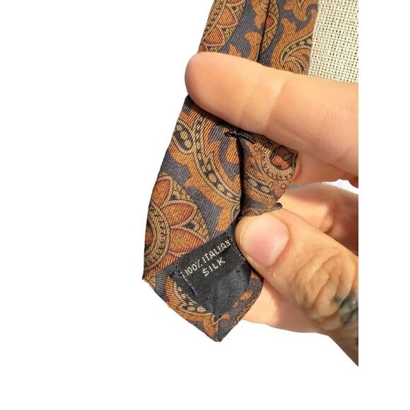 Vintage Coach Italian Silk Paisley Tie - Picture 7 of 7